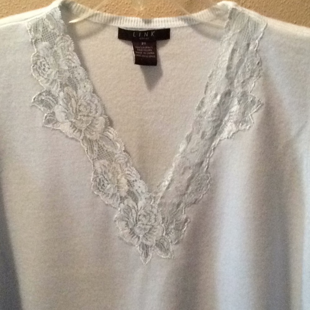 Blue lace tee